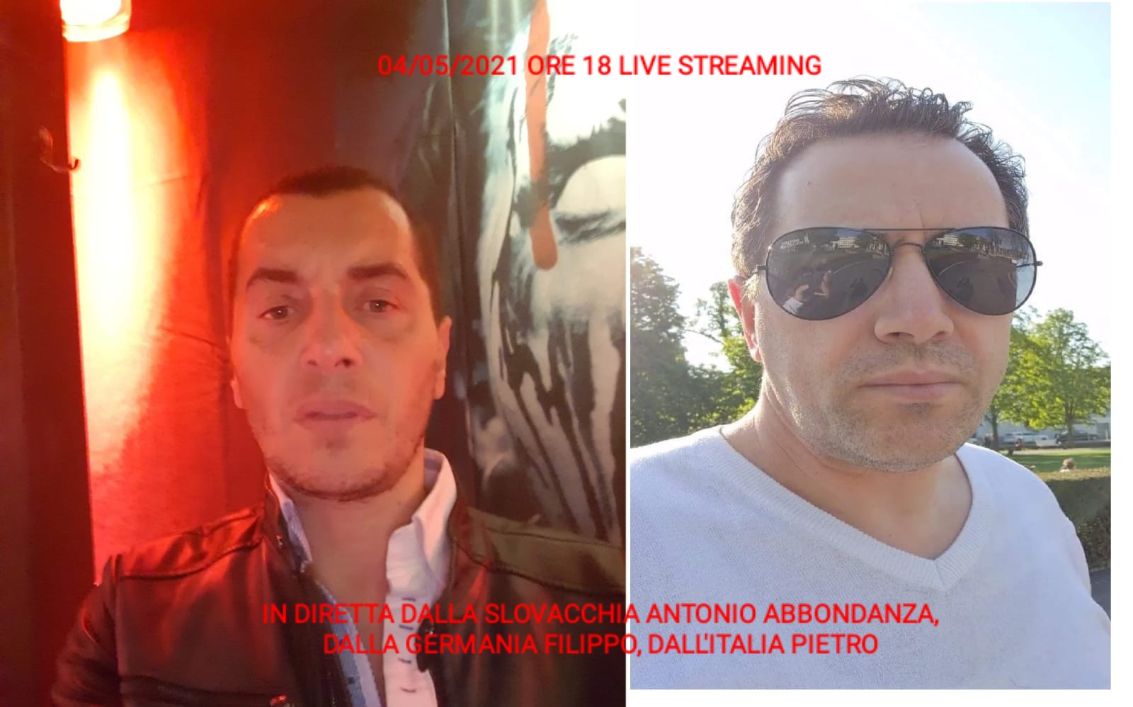 LIVE STREAMING 04/05/2021 ORE 18:00 GERMANIA (Filippo) - SLOVACCHIA (Antonio Abbondanza) - ITALIA (Pietro) PARTE 1