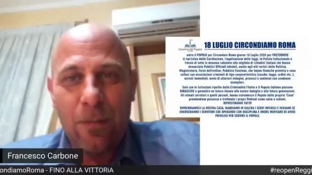 #18LuglioCircondiamoRoma con Francesco Carbone diretta del 14072020