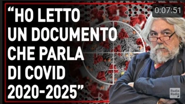 MELUZZI PROGETTO COVID 2020-2025: Ãˆ TUTTO SCRITTO IN UN DOCUMENTO PENSATO DA MENTI RAFFINATISSIME