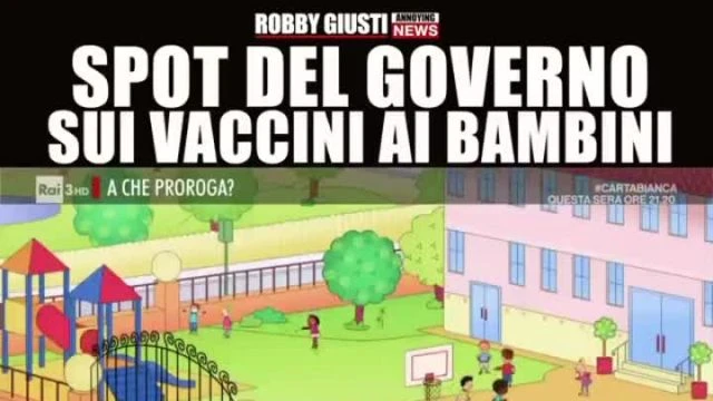VERGOGNOSO SPOT DEL GOVERNO PER FAR VACCINARE I BAMBINI!!