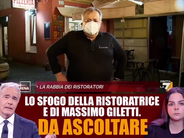 LO SFOGO DELLA RISTORATRICE E DI MASSIMO GILETTI!!