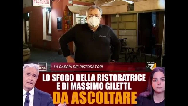 LO SFOGO DELLA RISTORATRICE E DI MASSIMO GILETTI!!
