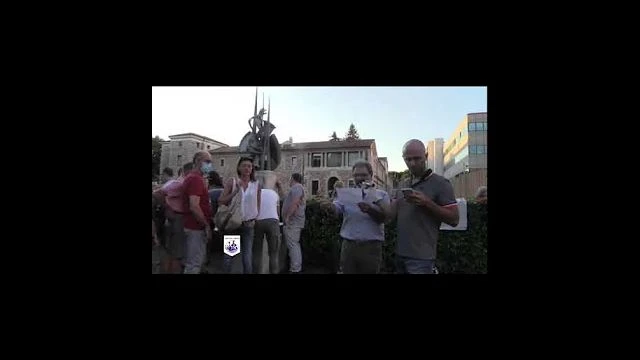 TELESCUDO Gorizia Intervento Mario DE MARCO a manifestazione ITALEXIT per Paragone 18 settembre 2021