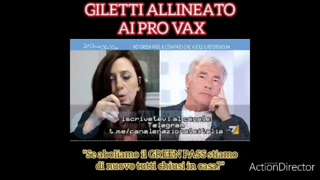 Giletti allineato ai pro vax