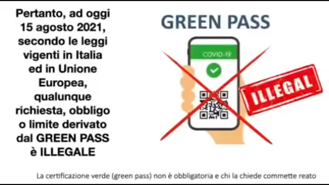 Green Pass illegale importantissimo video