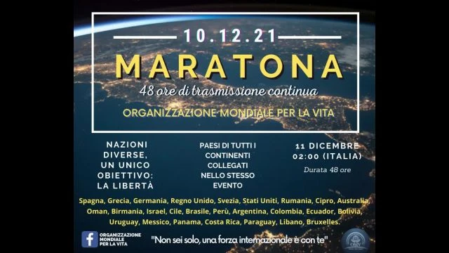 10/12/2021 MARATONA - 48 ore di trasmissione continua