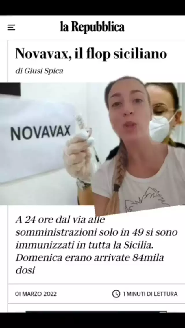 Flop Novavax in Sicilia.