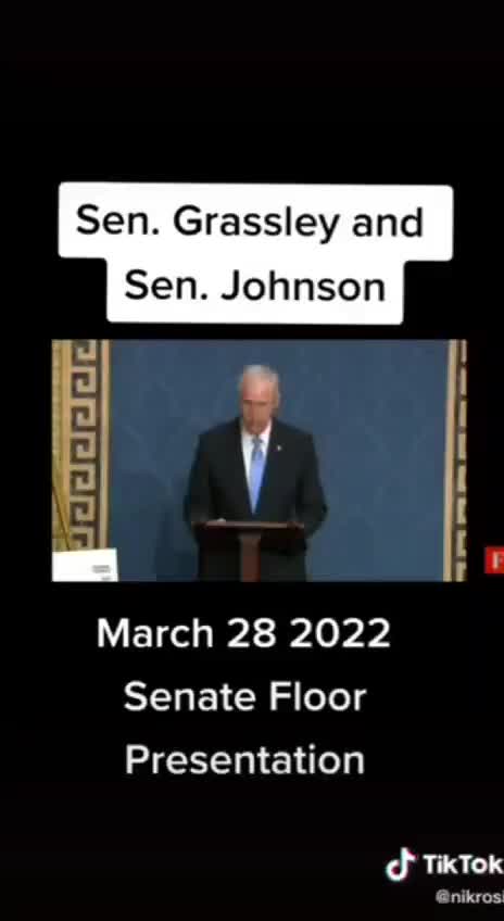 il senatore Grassley e il senatore Johnson hanno presentato il laptop di Hunter Biden