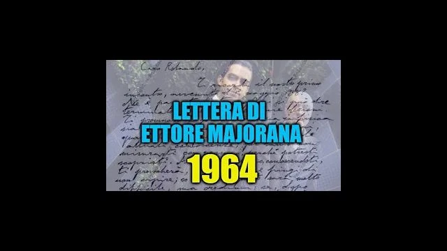 LETTERA DI ETTORE MAJORANA A ROLANDO PELIZZA 1964