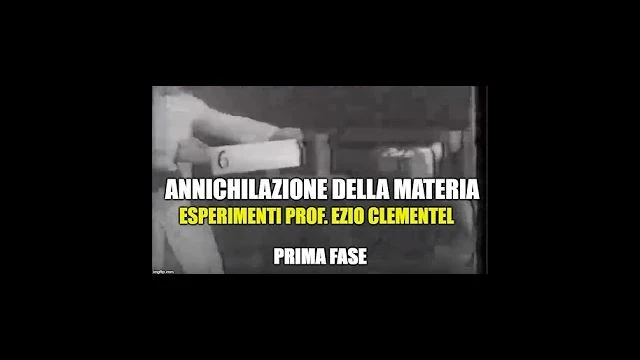 PRIMA FASE  MACCHINA DI MAJORANA - ANNICHILAZIONE DELLA MATERIA (CLEMENTEL) 1/2