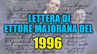 LETTERA DI ETTORE MAJORANA A ROLANDO PELIZZA1996