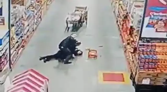 Reazione avversa in un supermercato