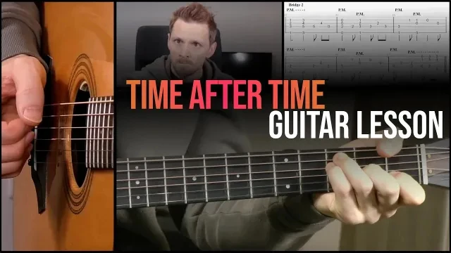 Time After Time   Cyndi Lauper  Fingerstyle Guitar Lesson
